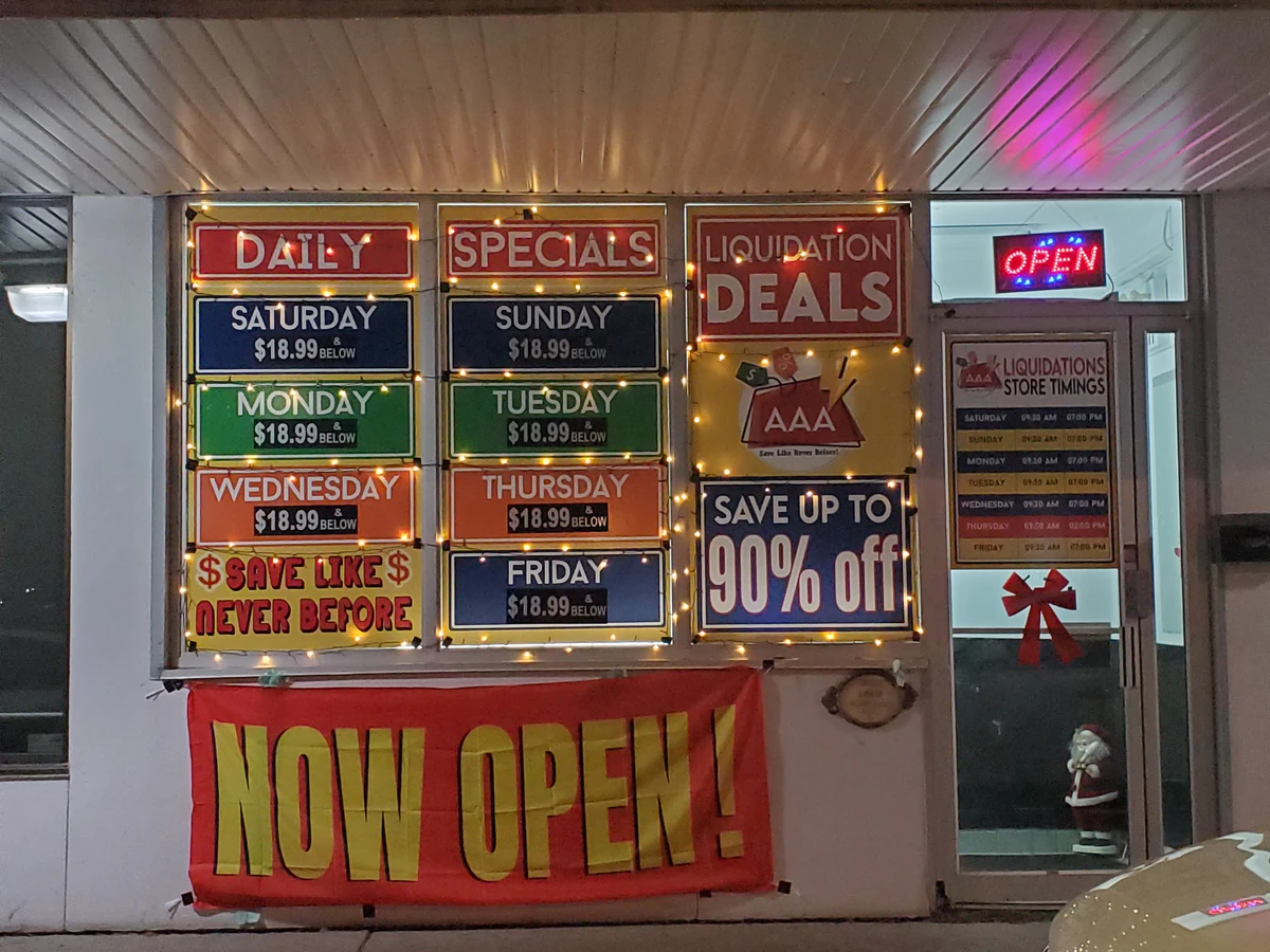 AAA Liquidation bin store in Ajax, Ontario — a Canadian liquidation store with daily price drops.