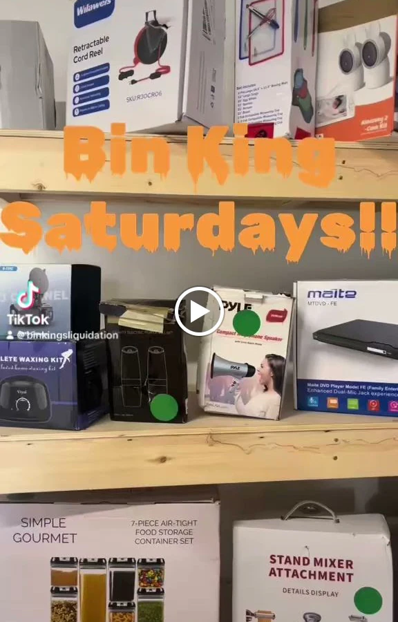 Bin Kings Liquidation bin store in Langley, British Columbia — a Canadian liquidation store with daily price drops.