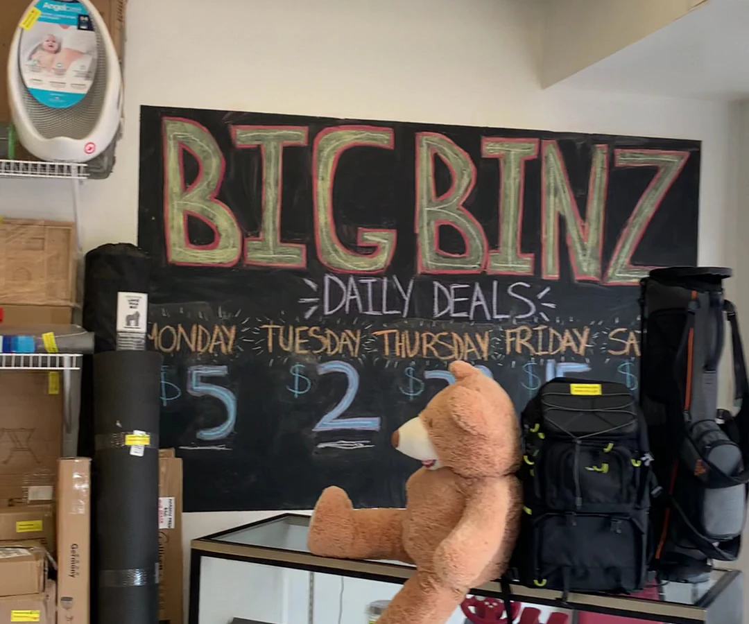 Binz 4 All bin store in Windsor, Ontario — a Canadian liquidation store with daily price drops.