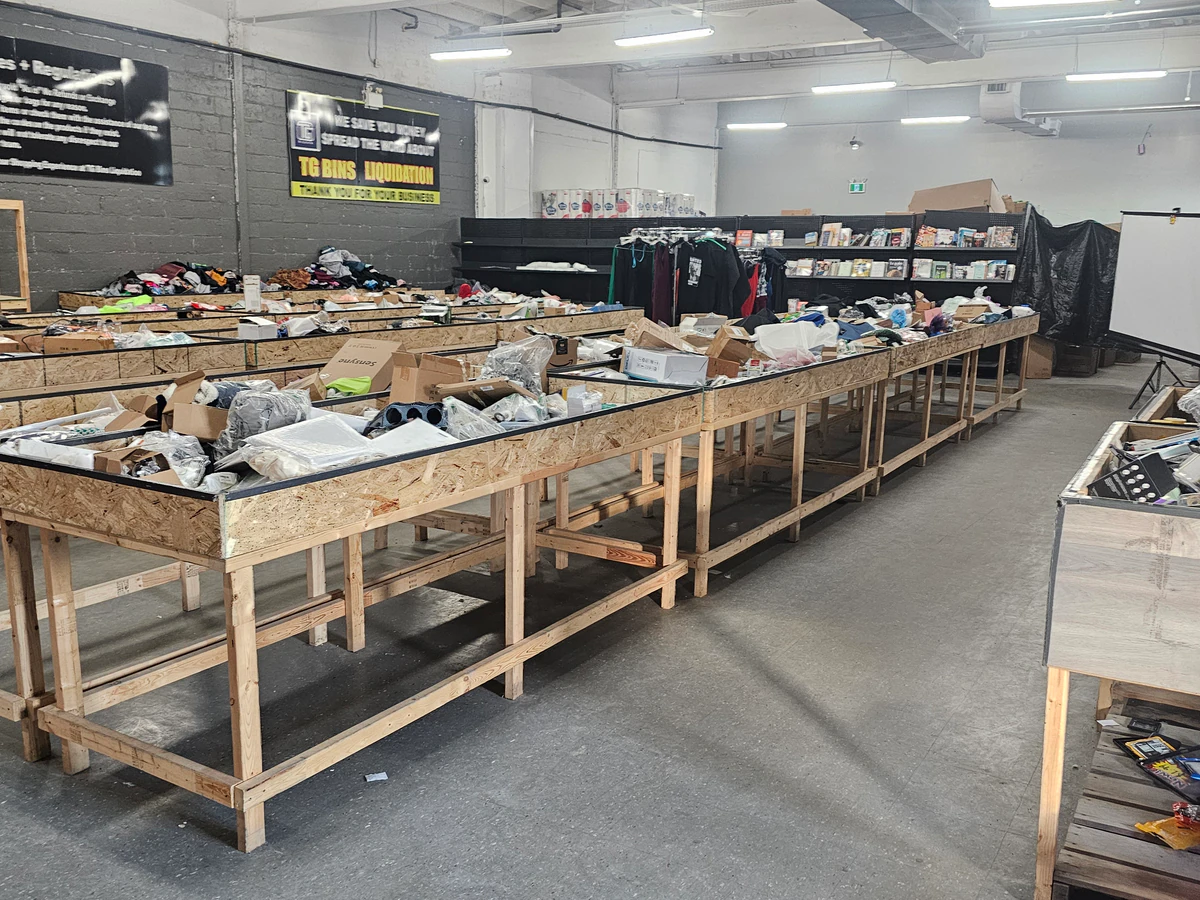 TG Bins bin store in St Catharines, Ontario — a Canadian liquidation store with daily price drops.