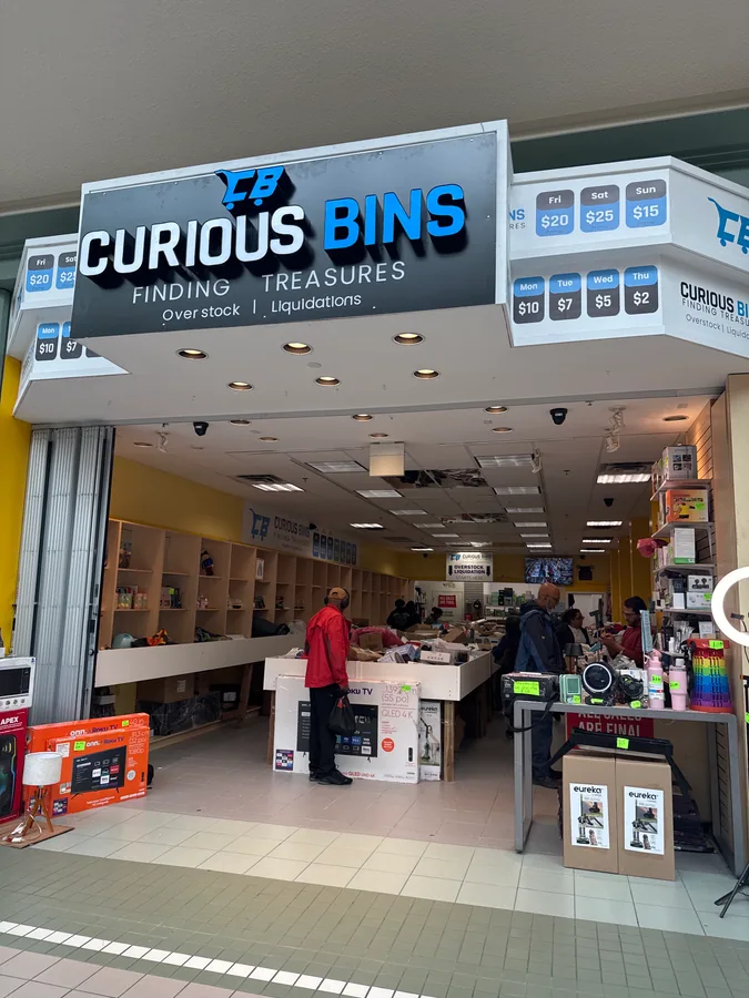 Curious Bins Scarborough bin store in Scarborough, ON — a liquidation store with daily price drops.