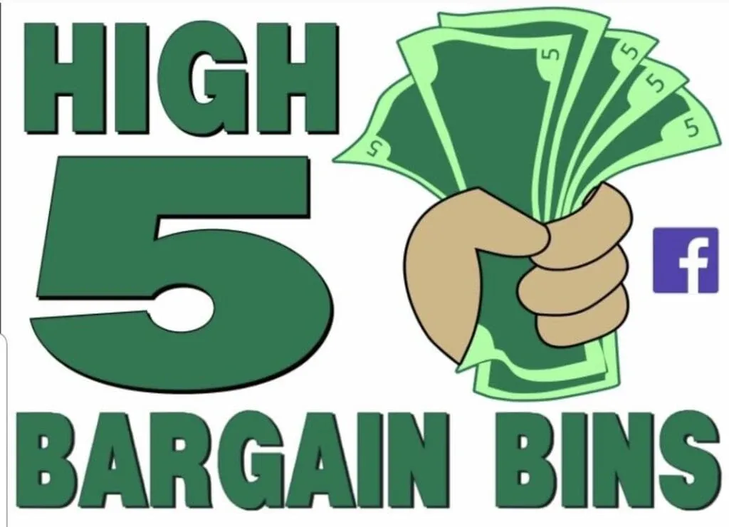 High 5 Bargain Bins of Gurley interior merchandise display - store in gurley, alabama.