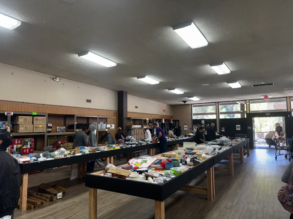 Mountain Deals Bargains and Bin Finds bin store in Blue Jay, CA — a liquidation store with daily price drops.