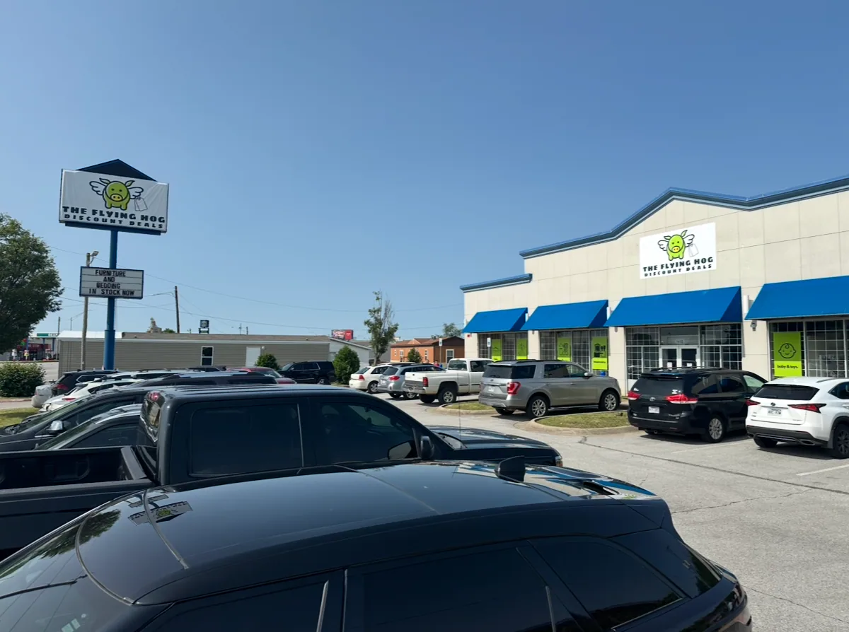 The Flying Hog - Discount Deals bin store in Springdale, AR — a liquidation store with daily price drops.