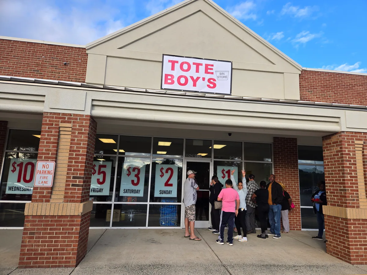 ToteBoys-Mebane bin store in Mebane, NC — a liquidation store with daily price drops.
