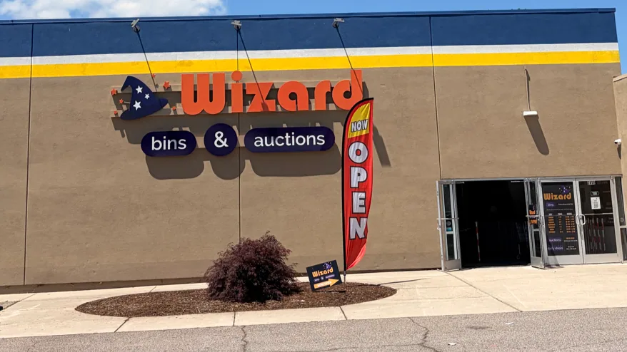 Wizard Bins & Auctions bin store in Portsmouth, VA — a liquidation store with daily price drops.